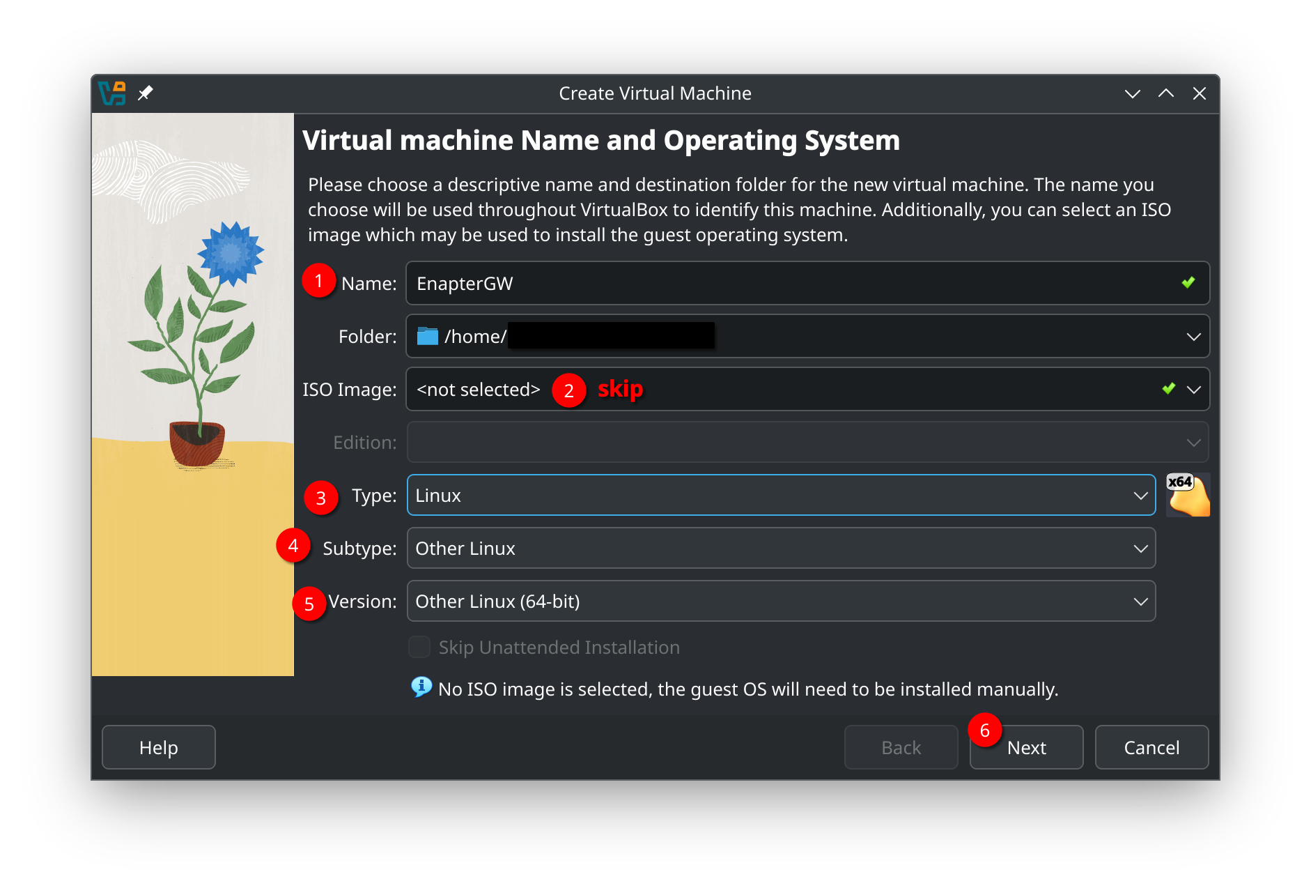 VM Name and Operating System Configuration
